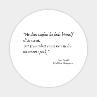 A Quote from "Hamlet" by William Shakespeare Magnet